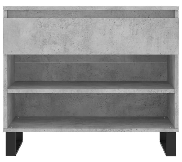Betonszürke szerelt fa cipőszekrény 70x36x60 cm