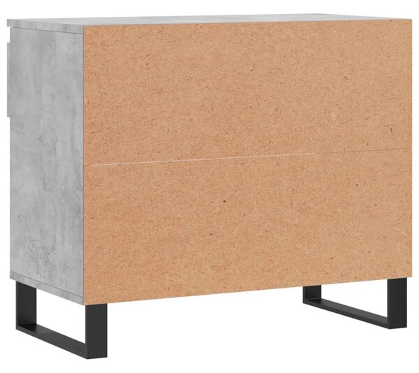Betonszürke szerelt fa cipőszekrény 70x36x60 cm