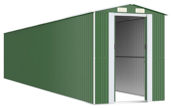 Zöld horganyzott acél kerti fészer 192x1021x223 cm