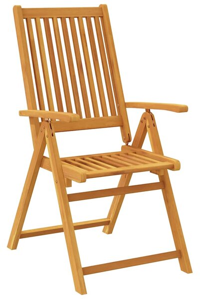 VidaXL 7 részes tömör akácfa kerti étkezőgarnitúra 180x90x75 cm