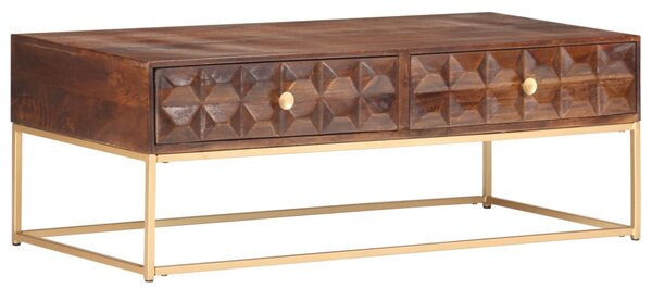 Tömör mangófa dohányzóasztal 112 x 50 x 40 cm
