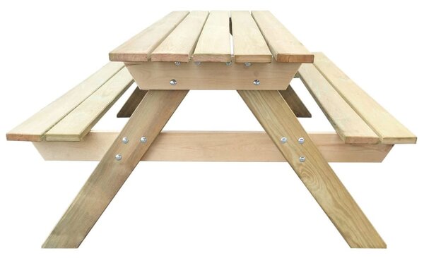 Fa piknik asztal 150 x 135 x 71,5 cm