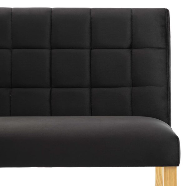 Fekete bársony pad 140 cm