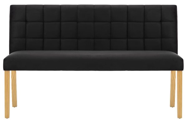 Fekete bársony pad 140 cm