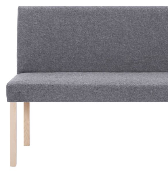 Világosszürke poliészter pad 139,5 cm