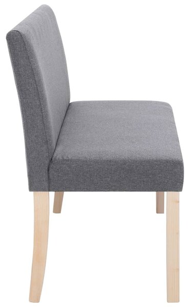 Világosszürke poliészter pad 139,5 cm