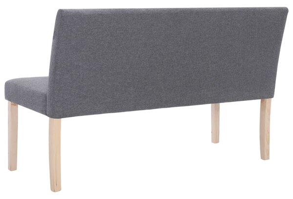 Világosszürke poliészter pad 139,5 cm