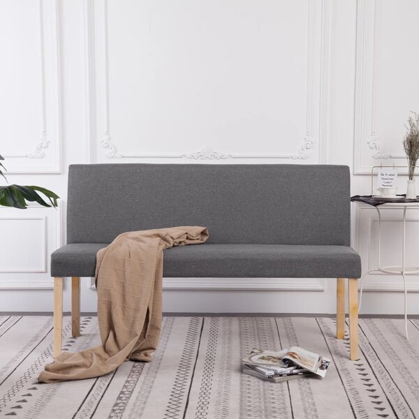 Világosszürke poliészter pad 139,5 cm