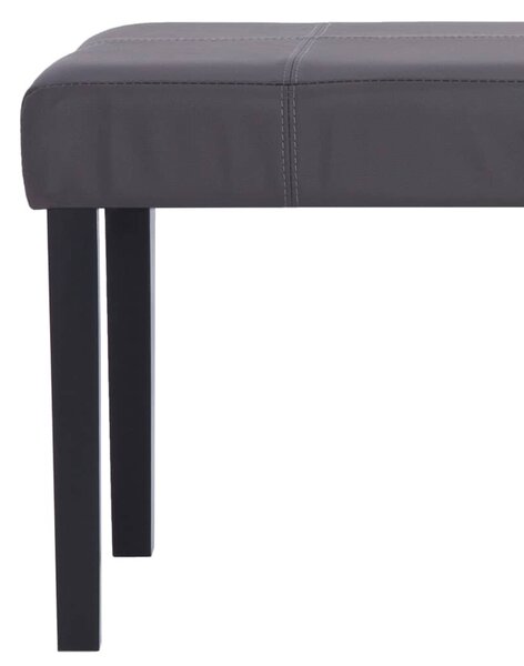 Szürke műbőr pad 106 cm
