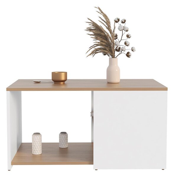 Dohányzóasztal 80x45x42 cm fehér GM-01