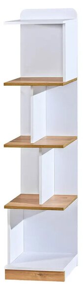 Polcos tároló könyvespolc 38x35x155cm fehér KH13-1