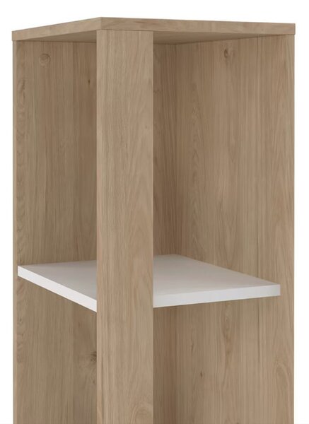 Polcos tároló könyvespolc 36x36x180cm barna KH09-2