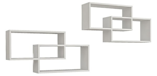 1db fali polc 104x22x45cm fehér GR-02