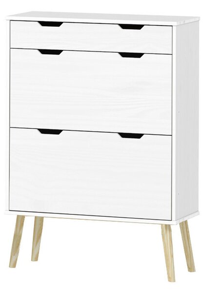 Cipősszekrény 115x20x80cm fehér BC-06
