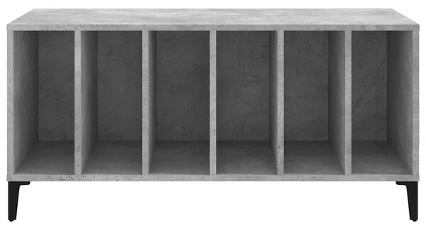 Betonszürke szerelt fa hanglemezszekrény 100 x 38 x 48 cm