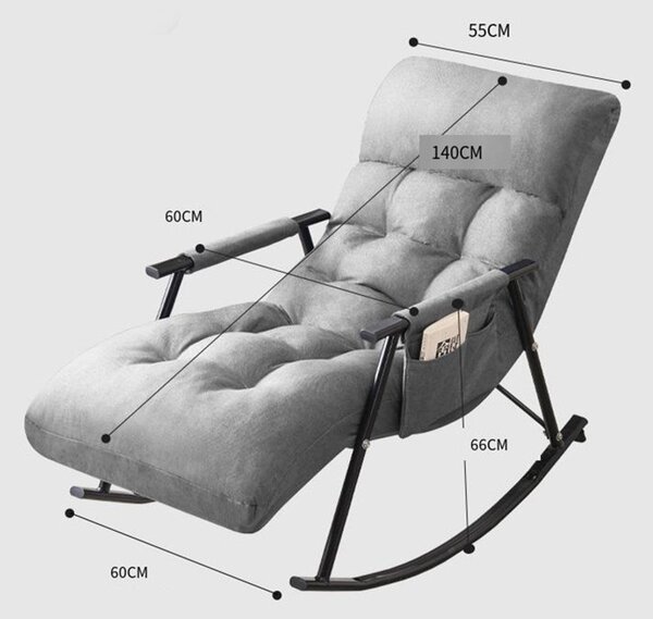 BeComfort hintaszék 140x60x90cm rose HS-Rose
