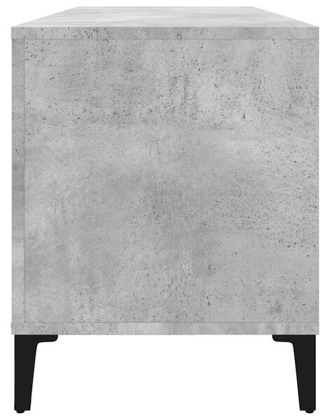 Betonszürke szerelt fa hanglemezszekrény 100 x 38 x 48 cm