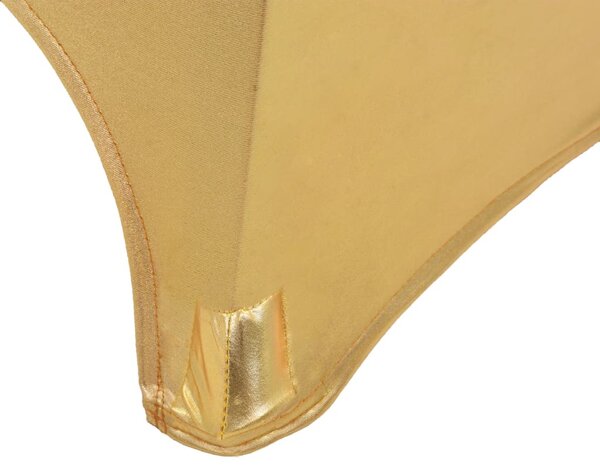 2 db aranyszínű sztreccs asztalterítő 80 cm