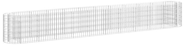 VidaXL horganyzott vas gabion magaságyás 400 x 50 x 50 cm