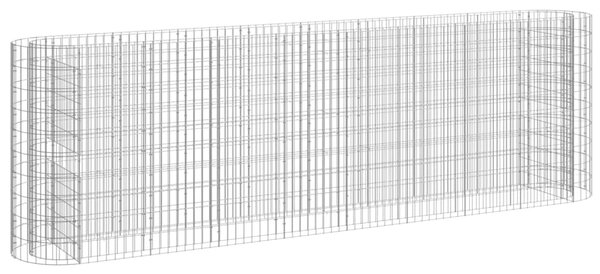 Horganyzott vas gabion magaságyás 330x50x100 cm