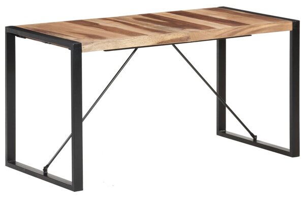 Tömör fa étkezőasztal 140 x 70 x 75 cm
