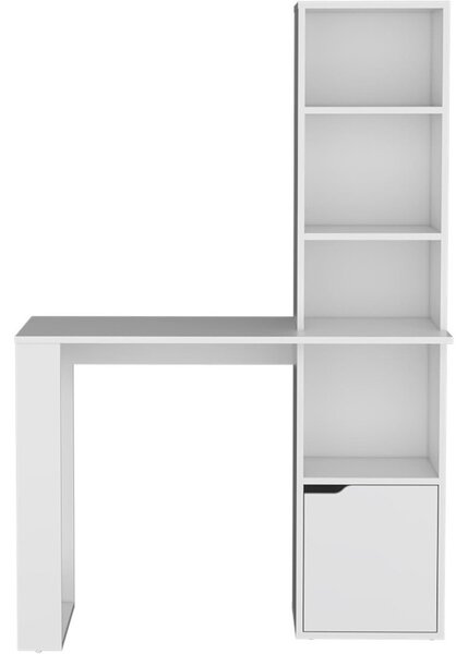 Polcos íróasztal tárolóval 98,5x45x148cm fehér FUR1234-1