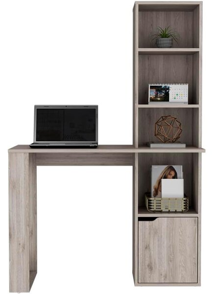 Polcos íróasztal tárolóval 98,5x45x148cm barna FUR1234-3