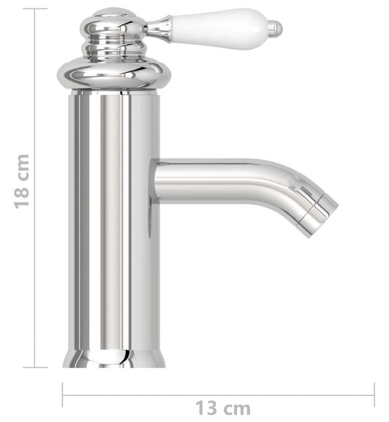 Krómozott felületű fürdőszobai mosdócsaptelep 130 x 180 mm