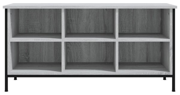 Szürke sonoma színű szerelt fa cipőszekrény 100x35x50 cm