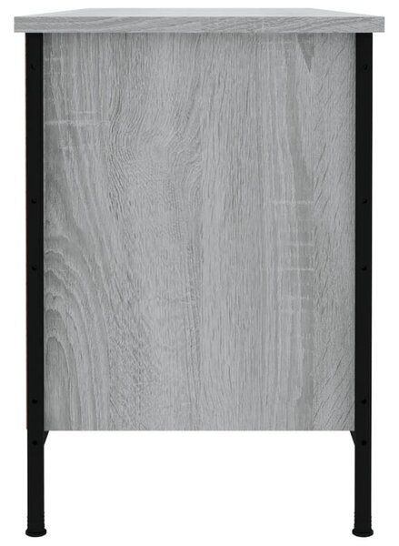 Szürke sonoma színű szerelt fa cipőszekrény 100x35x50 cm