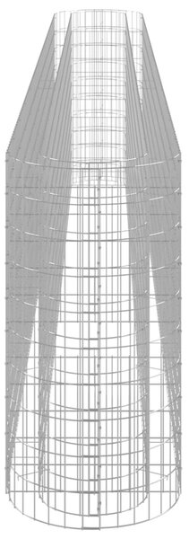 Horganyzott vas gabion magaságyás 470x50x100 cm