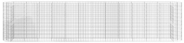 Horganyzott vas gabion magaságyás 470x50x100 cm