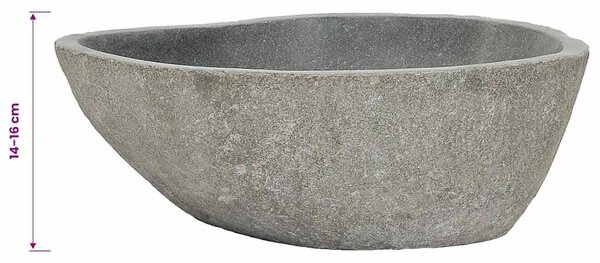Ovális folyami kő mosdókagyló (37-46) x (29-36) cm