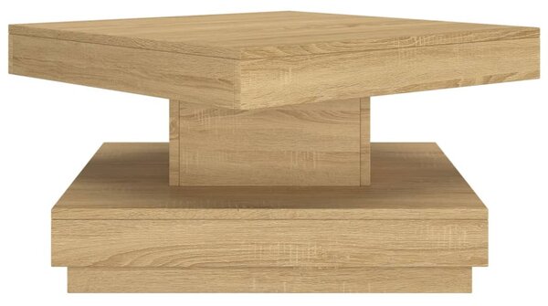 Világosbarna MDF dohányzóasztal 60 x 60 x 35 cm