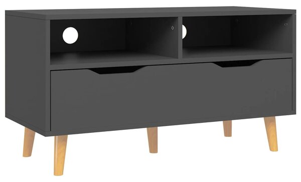 Szürke szerelt fa TV-szekrény 90 x 40 x 48,5 cm
