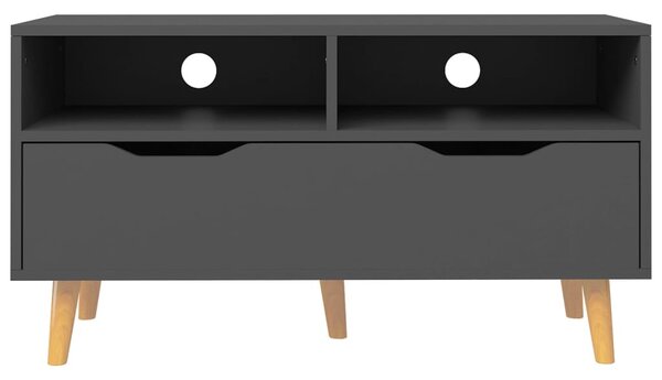 Szürke szerelt fa TV-szekrény 90 x 40 x 48,5 cm