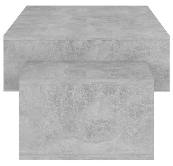 Betonszürke szerelt fa dohányzóasztal 105 x 55 x 32 cm