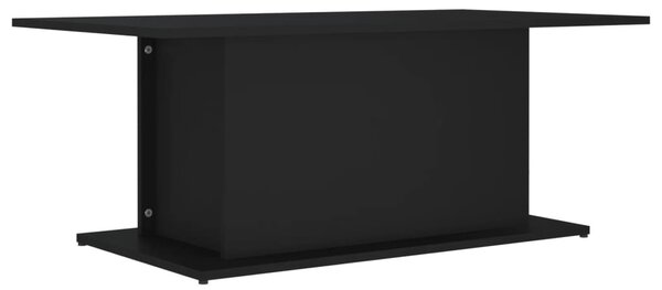 Fekete szerelt fa dohányzóasztal 102x55,5x40 cm