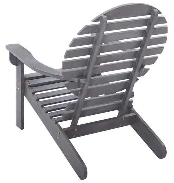 Szürke tömör akácfa Adirondack szék