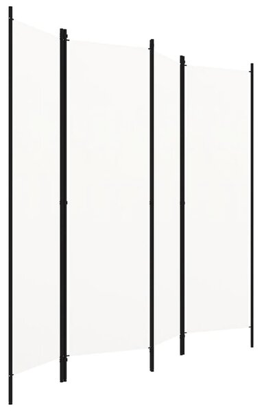 Fehér 4 paneles paraván 200 x 180 cm