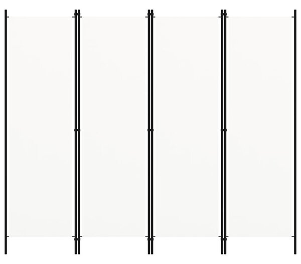 Fehér 4 paneles paraván 200 x 180 cm