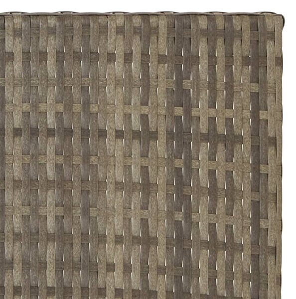 Szürke összecsukható polyrattan asztal 45x35x32 cm