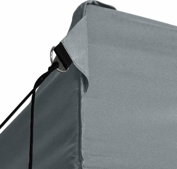 Antracitszürke összecsukható rendezvénysátor 4 oldalfallal 3x4m