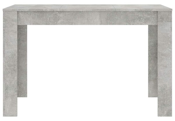 Betonszürke szerelt fa étkezőasztal 120 x 60 x 76 cm
