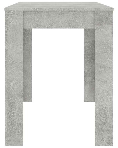 Betonszürke szerelt fa étkezőasztal 120 x 60 x 76 cm