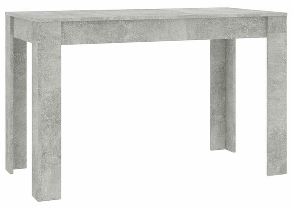 Betonszürke szerelt fa étkezőasztal 120 x 60 x 76 cm