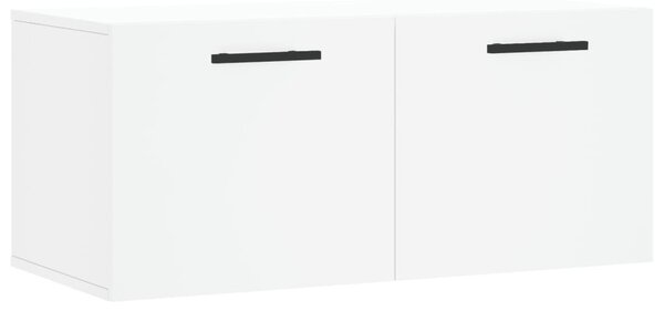 Fehér szerelt fa faliszekrény 80 x 36,5 x 35 cm