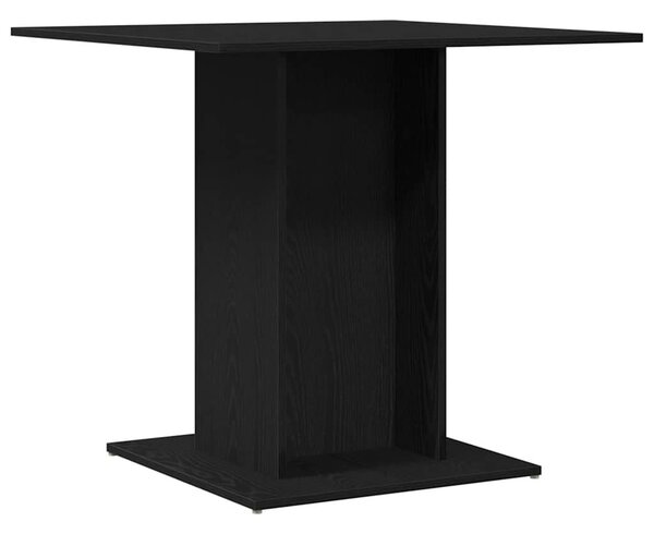 Fekete tölgyfa étkezőasztal 80 x 80 x 75 cm rétegelt fa
