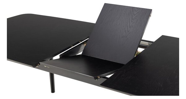 Bővíthető étkezőasztal tölgyfa dekoros asztallappal 90x219 cm Montreux – Actona