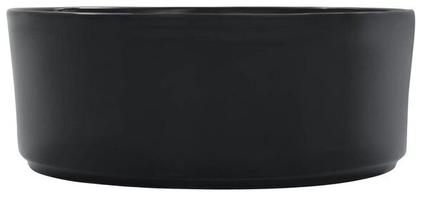 Fekete kerámia mosdókagyló 36 x 14 cm